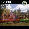 Funny Spongebob Slide & Dinosaur Funny Inflatable Castle
