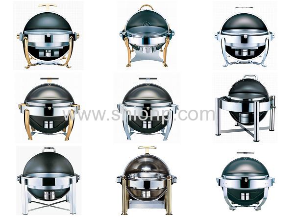 Round stack up chafing dish