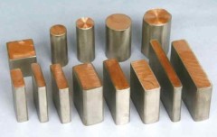 Titanium clad copper for electron
