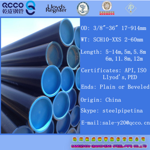 Seamless/welded Carbon Steel Line Pipes API 5L PSL1 X56