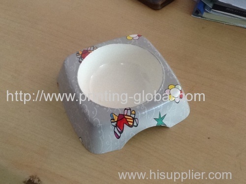 Heat transfer film for vacuum heat transfer printing cat bowl