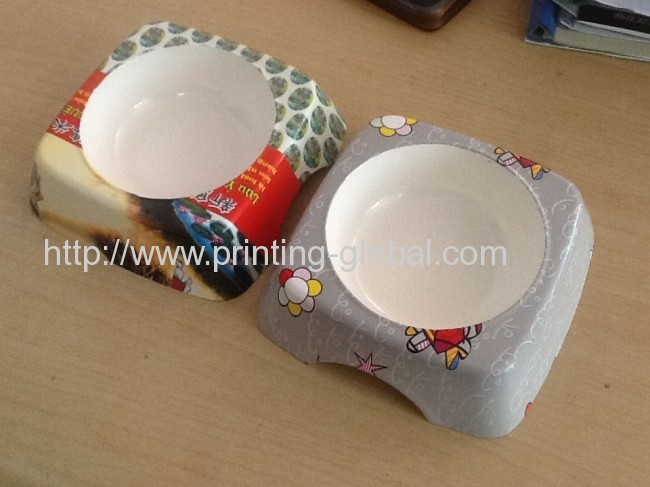 Heat transfer film for vacuum heat transfer printing dog bowl