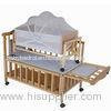 Without Painting Baby Wood Cribs With Small Swing 105*62.5*87cm