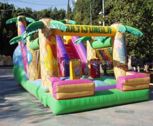 Palm Tree Inflatable Bouncy Slide