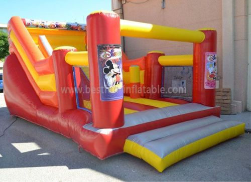 Red Castle Inflatable Bouncer Slide