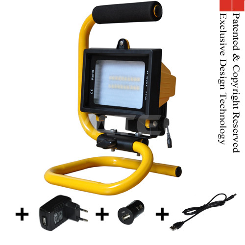 New rechargeable LED Work Flood Light 10W 1000Lumen 