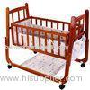 Automatic Swing Baby Wooden Cribs Wheels With Brakes 99*61*85cm