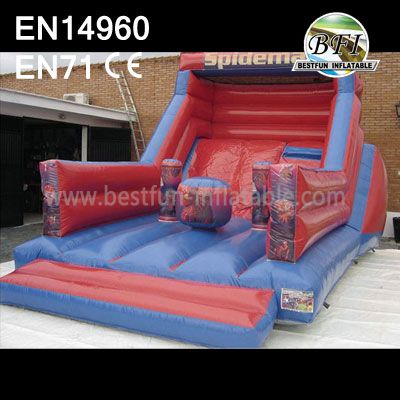 Superman Theme Inflatable Cheap Slide