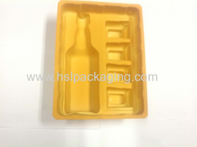 High quality customized made in china flocked tray for display
