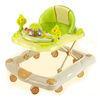 Green Plastic Rolling Baby Walker , Kids Walker With Musical / Lovely Toys