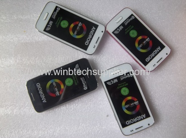 New mini i9500 mini S4 phone Android 4. Smart Phone 4.0capacitive screen 1.0Ghz WIFI dual sim mobile phone