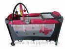 Red Deluxe Soft Sleeping Portable Baby Playpen With Changing Mat