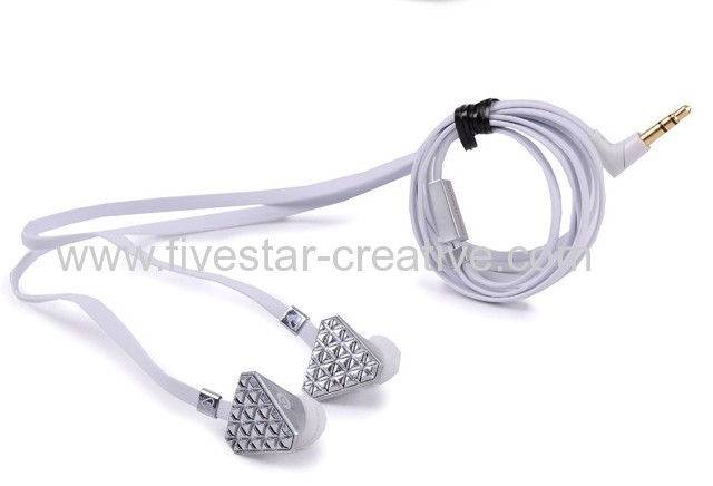 Lady Gaga Silvery High Performance In-Ear Headphones