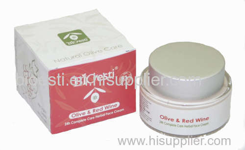 face cream with extra virgin olive oil & wine