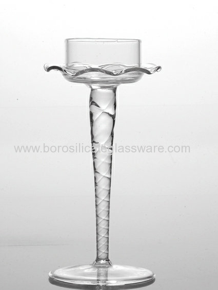 Innovative Design Borosilicate Glass Candle Holders