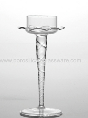Innovative Design Borosilicate Glass Candle Holders