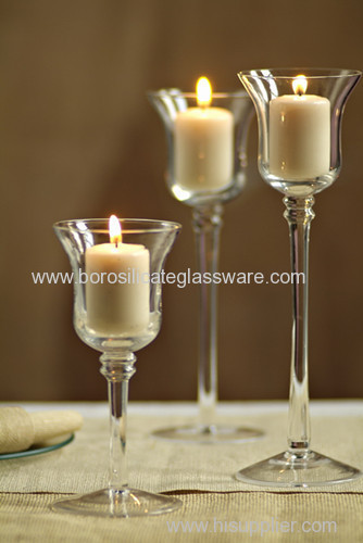 Pyrex Borosilicate Glass Candle Holders