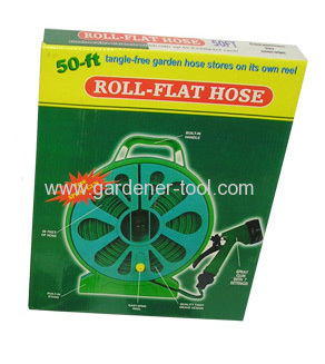 Garden Flat Hose Store With 50FT Flat Garden Hose