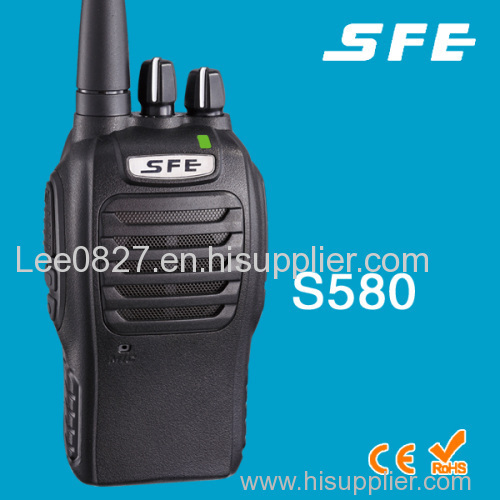 SFE S580 small size uhf vhf handheld radio IP54