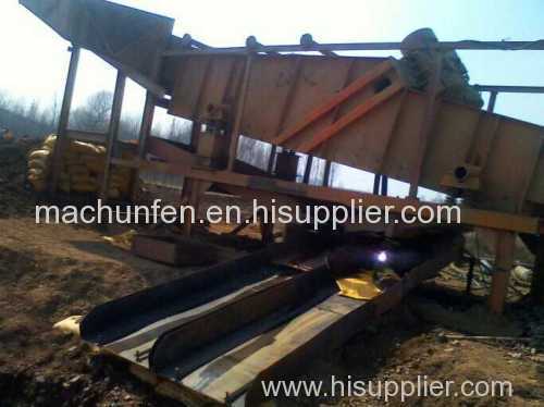 Vibrating alluvial gold equipment