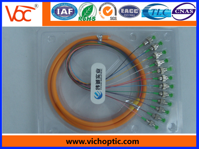 12 core branch FC fiber optic pigtail fc pigtail