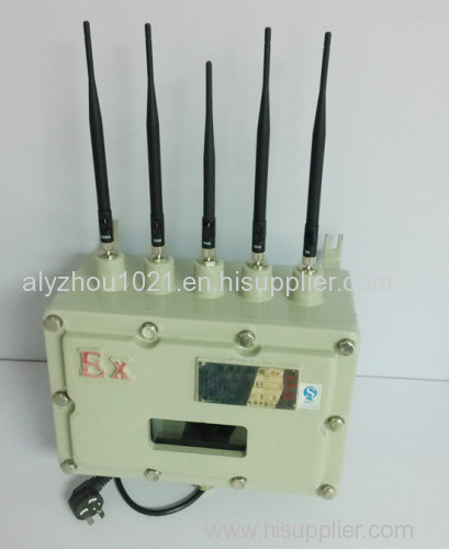 Petrol/ Gas Stations used Anti-explosion mobile signal jammer blocker isolator shield, IR remote control, power adj