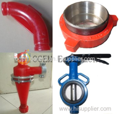 Supply Valves and hydrocyclones spareparts of desander