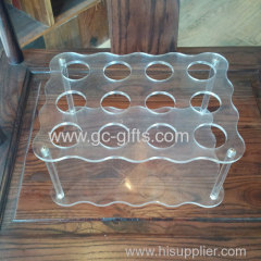 Wine transparent acrylic display rack