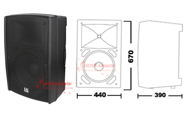 2-Way Pro Stage Speaker from Chinese Wholesaler PQ-15