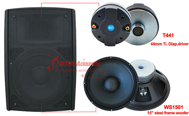 2-Way Pro Stage Speaker from Chinese Wholesaler PQ-15