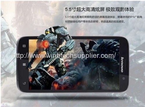 Support Multi -language Lenovo A850 phone MT6582 Quad Core Phone IPS 5.5 inch Android 4.2 1GB 4GB GPS 3G Smart Phone