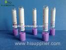 Purple EDTA Blood Specimen Collection Tubes , Single Use 13x75mm