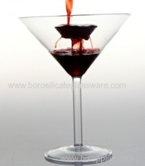 300ml hand made fountain design Wine Glass Martini Glass