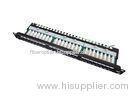 19" 24 Port Shielded Category 5e Copper Patch Panel, RJ45 Modular Connector