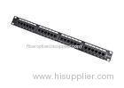 19" Rack Mount RJ45 CAT 6 Patch Panel , 1U 24 Port Copper Patch Panel