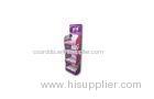 Chain Stores Floor Display Stand Corrugated Paper With Embossing