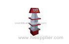 Floor Carton Cardboard Display Stands Grey Paper For Bags Advertising