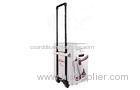 Eco - Friendly White Cardboard Trolley Case With Silver Hot Stamping