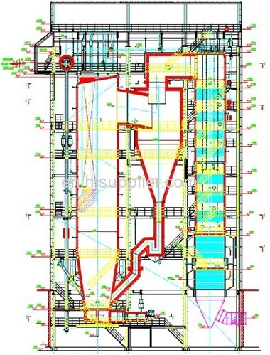 ZG Series75 t/h Mediate Temperature and Pressure Circulating Fluidized Bed Boiler