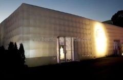 For Exhibition White Cube Inflatable Tent With Rooms