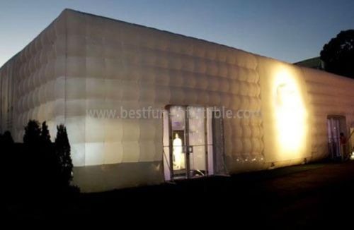 For Exhibition White Cube Inflatable Tent With Rooms