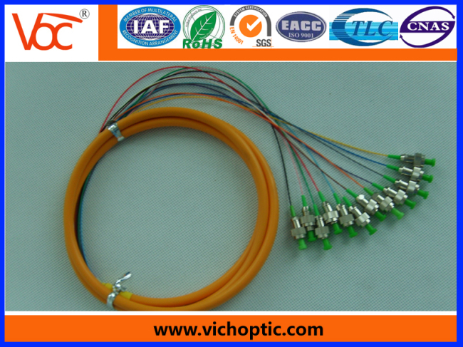 12 core branch fc/pc fiber pigtail