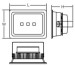 COB LED flood light fixture