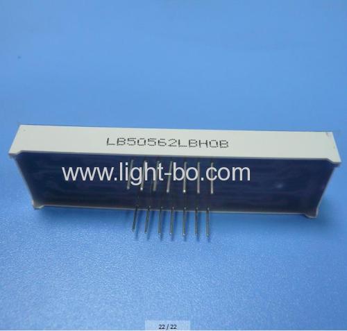 Benutzerdefinierte Ultra Blue fünfstellige 14,2 mm (0,56 Zoll) 7-Segment LED-Dislay,-63 x 19 x 8 mm