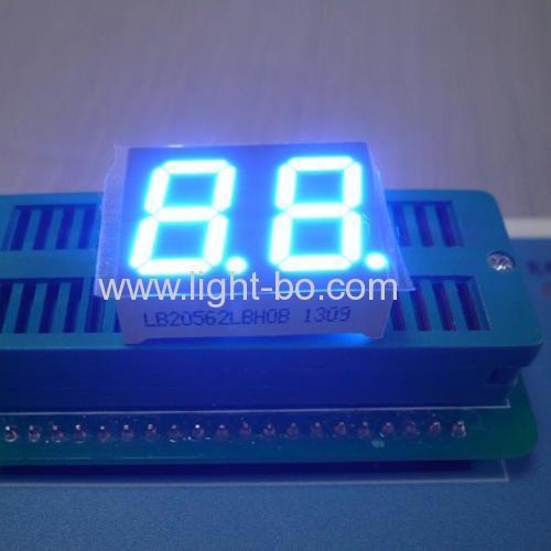 Ultra Blue Common Cathode Dual-Digit 0.56" 7-Segment LED Display