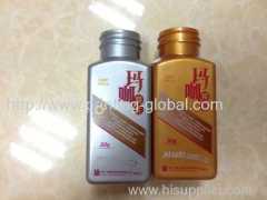 Hot stamping PE medicine bottle