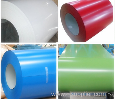 color coated galvanized steel coils,ppgi,prepainted steel coils