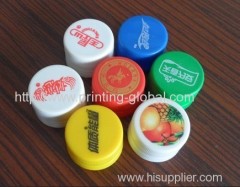 Heat transfer printing plastic bottle cap