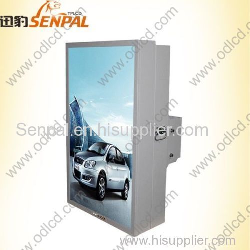 digital advertising singel screen Sunlight outdoor lcd stand