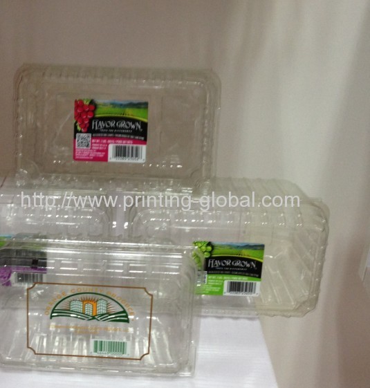 Hot stamping PET fruit packing box